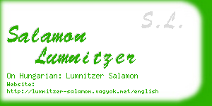 salamon lumnitzer business card
